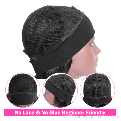 High Grade wholesale Natural 100% brazilian human Natural raw virgin straight kinky curly hair headband Wigs for black women